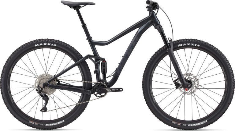 Black Giant mountain bike, side view